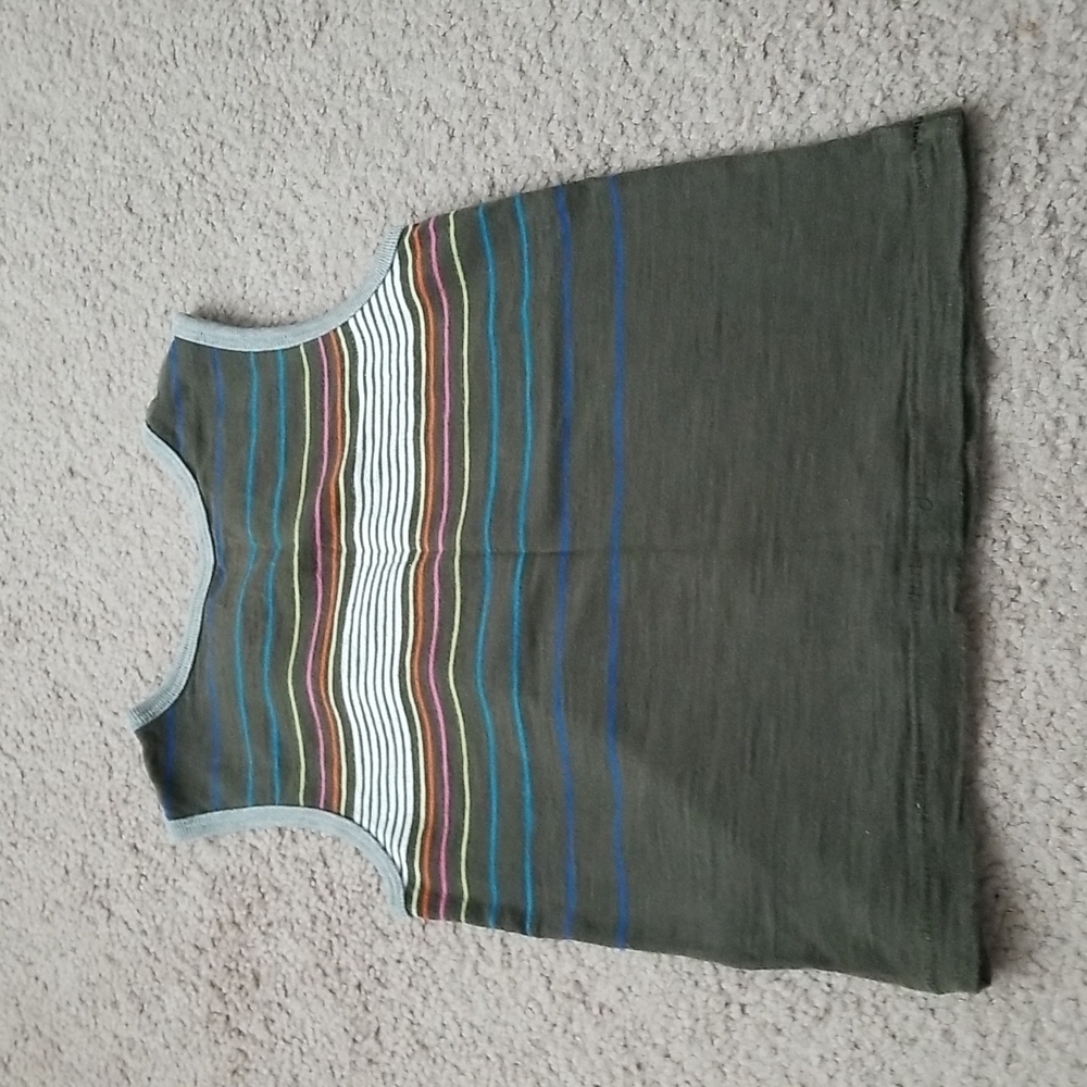 Place Kids Tank Top - Green and Blue Stripes - Picture 6 of 8